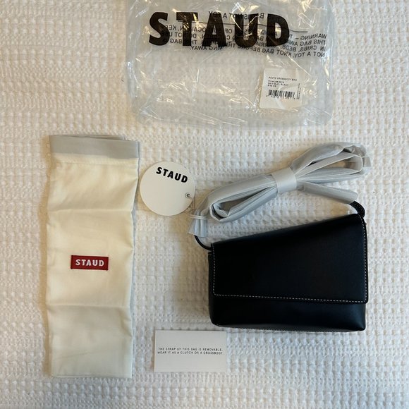 STAUD ACUTE CROSSBODY BAG - BLACK - Picture 2 of 15